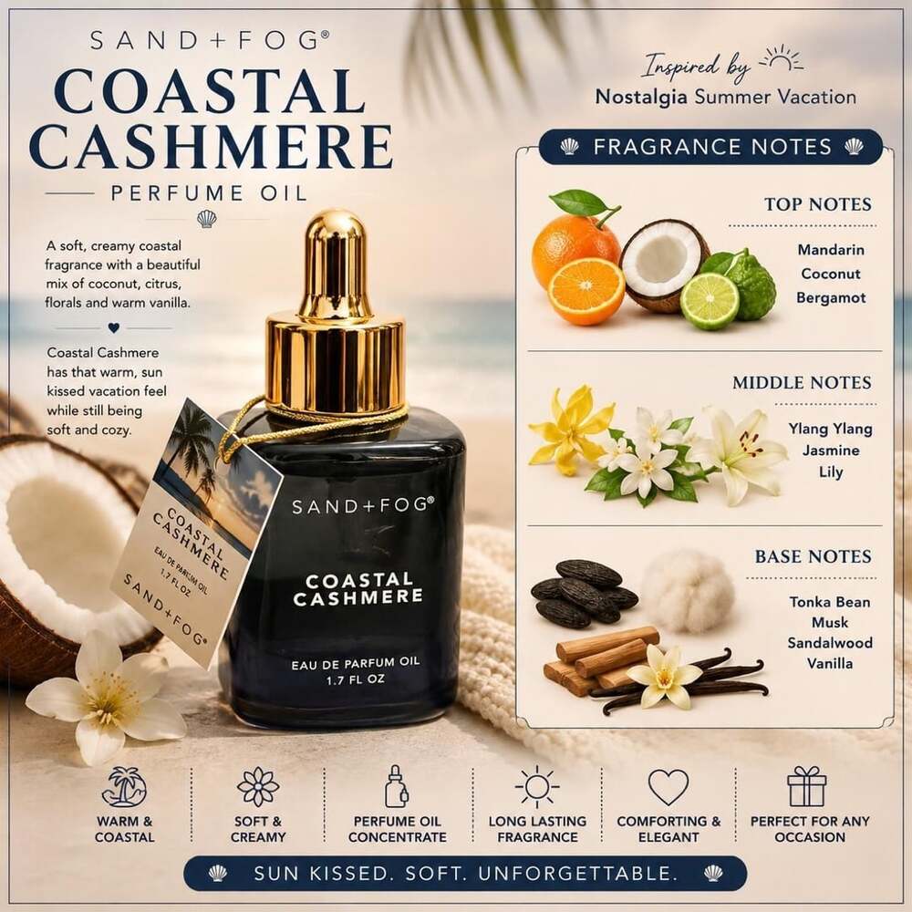 Sand + Fog Coastal Cashmere Perfume Oil 1.7 fl oz